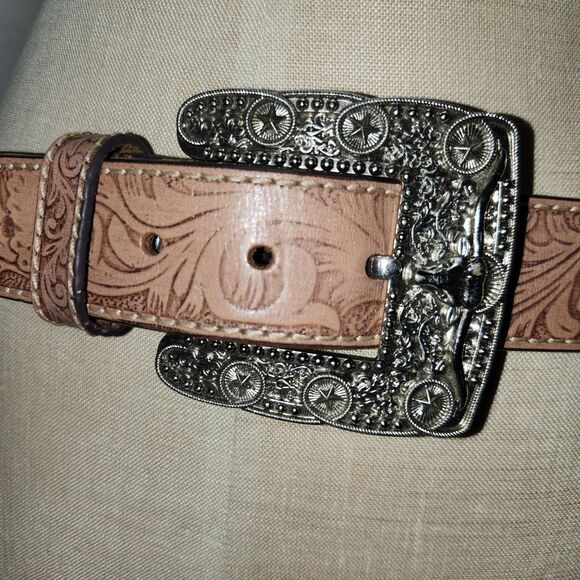 West Star Genuine Leather Belt  (Lg) Brown main image 2
